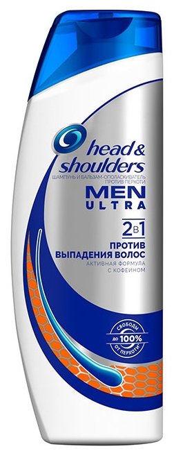 Head & Shoulders шампунь и бальзам-ополаскиватель Men Ultra против перхоти 2в1 Против выпадения волос (фото modal 1)