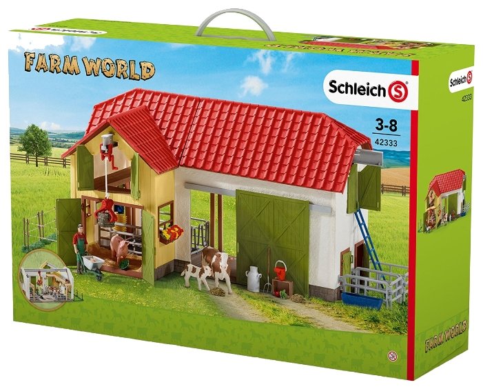 Игровой набор Schleich Большая ферма с животными и аксессуары 42333 (фото modal 8)