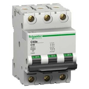 Автоматический выключатель Schneider Electric C60A 3P (C) 4,5кА (фото modal nav 1)
