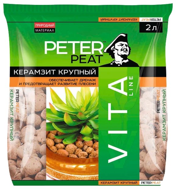 Керамзит (дренаж) PETER PEAT Vita Line фракция 10-20 мм 10 л. (фото modal 1)