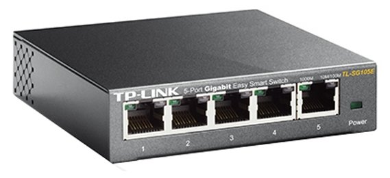 Коммутатор TP-LINK TL-SG105E (фото modal 2)