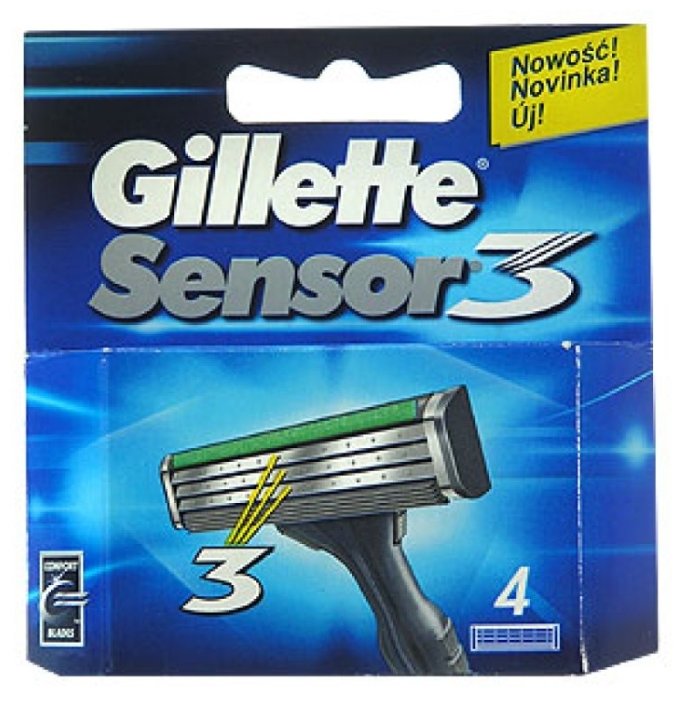 Сменные лезвия Gillette Sensor 3 (фото modal 2)