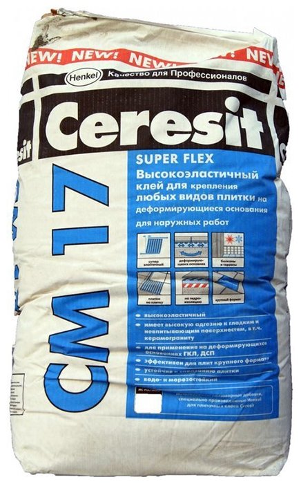 Клей Ceresit СМ 17 Super Flex 25 кг (фото modal 1)