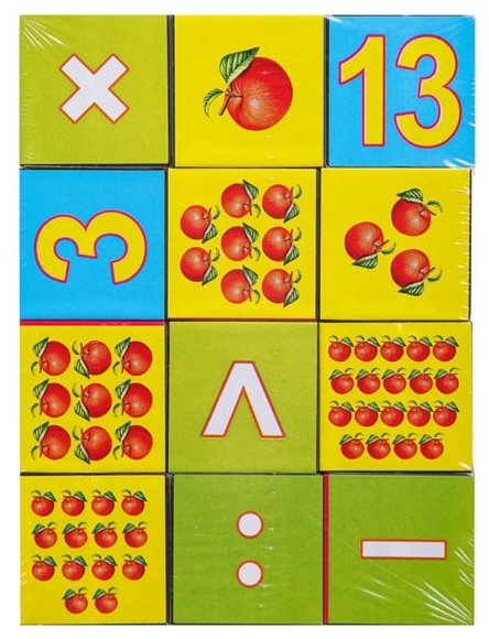 Кубики Рыжий кот Математика для малышей К12-9036 (фото modal 3)