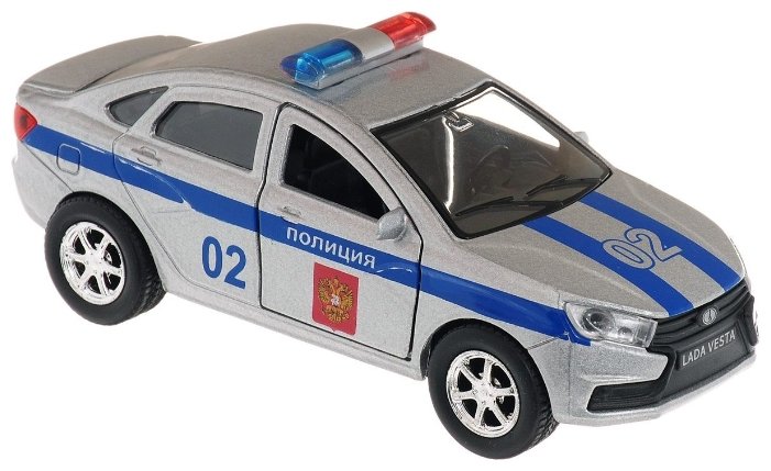 Легковой автомобиль ТЕХНОПАРК Lada Vesta Полиция (SB-16-40-P) 12 см (фото modal 1)