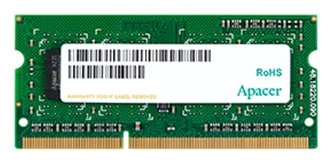 Оперативная память Apacer DDR3 1600 SO-DIMM 2Gb (фото modal 1)