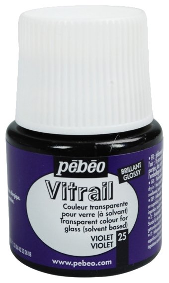 Краски Pebeo Vitrail Фиолетовый 050025 1 цв. (45 мл.) (фото modal 1)