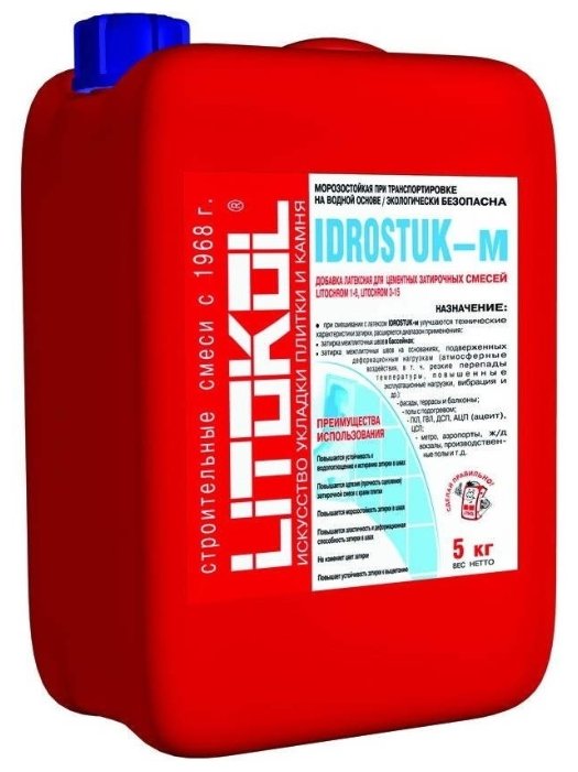 Добавка латексная Litokol Idrostuk-m 5 кг (фото modal 1)