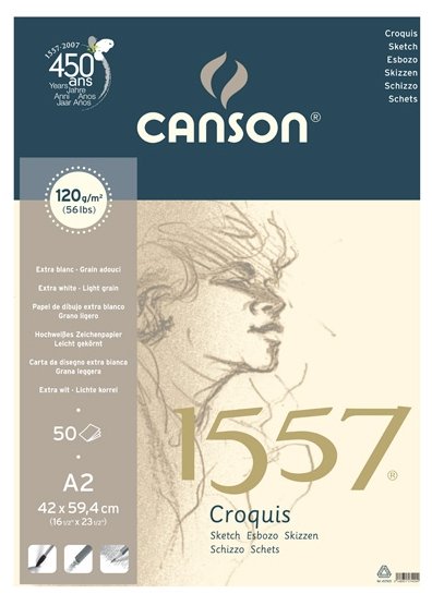 Альбом Canson 1557 59.4 х 42 см (A2), 120 г/м², 50 л. (фото modal 1)