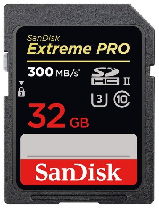 Карта памяти SanDisk Extreme PRO SDHC UHS-II 300MB/s (фото modal 1)