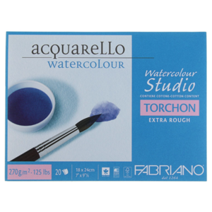 Альбом для акварели Fabriano Watercolour Studio Torchon 24 х 18 см, 270 г/м², 20 л. (фото modal nav 1)