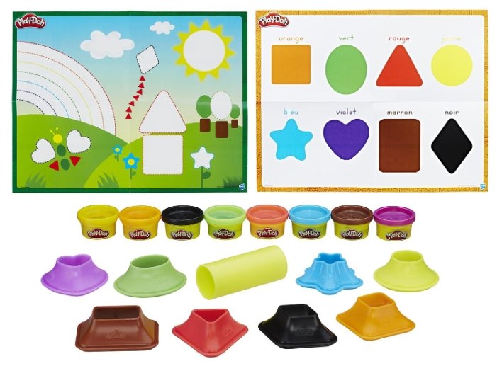 Масса для лепки Play-Doh Цвета и фигуры (B3404) (фото modal 5)