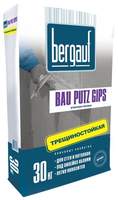 Штукатурка Bergauf Bau Putz Gips, 30 кг (фото modal 1)