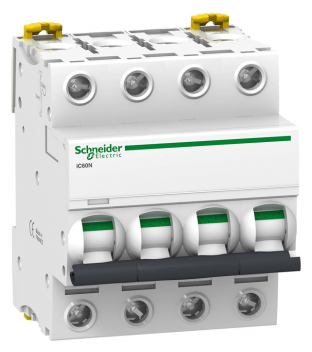 Автоматический выключатель Schneider Electric Acti 9 iC60N 4P (C) 6kA (фото modal 1)