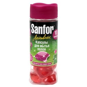 Sanfor Активные капсулы для мытья полов Сочный клевер (фото modal nav 1)