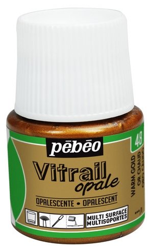 Краски Pebeo Vitrail Золото теплое 050048 1 цв. (45 мл.) (фото modal 2)