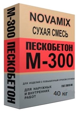 Пескобетон NOVAMIX М-300, 40 кг (фото modal 1)