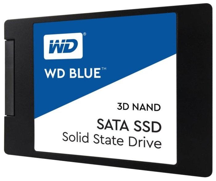 Твердотельный накопитель Western Digital WD BLUE 3D NAND SATA SSD 1 TB (WDS100T2B0A) (фото modal 1)