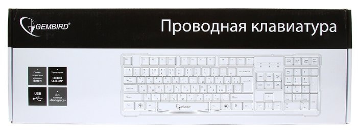 Клавиатура Gembird KB-8352U White USB (фото modal 3)