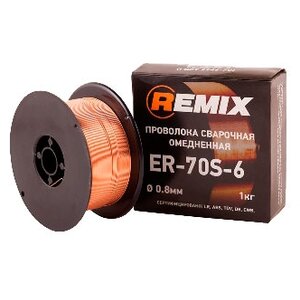 Проволока из металлического сплава REMIX ER-70S-6 0.8мм 1кг (фото modal nav 1)