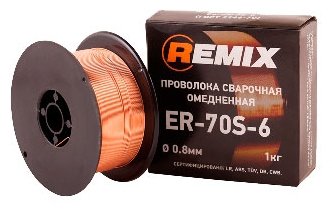 Проволока из металлического сплава REMIX ER-70S-6 0.8мм 1кг (фото modal 1)