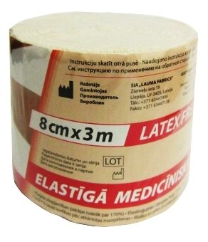 Бинт эластичный медицинский Lauma Medical Модель 2 (3 м х 8 см) (фото modal 1)