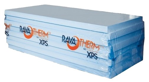 Экструдированный пенополистирол (XPS) RAVATHERM XPS INDUSTRIAL 500 118.5х58.5см 80мм 5 шт (фото modal 1)
