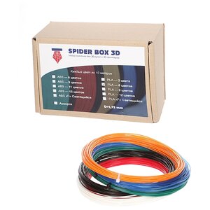PLA пруток Spider Box 1.75 мм 6 цветов (фото modal nav 1)