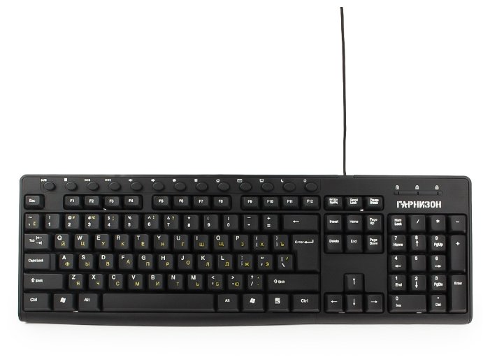 Клавиатура Гарнизон GKM-125 Black USB (фото modal 1)