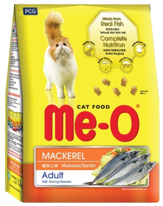 Корм для кошек Me-O Сухой корм - Макрель (фото modal 1)