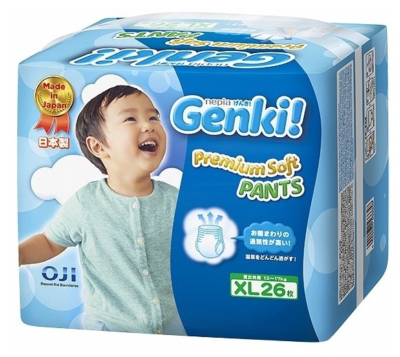 Genki трусики Premium Soft XL (12-17 кг) 26 шт. (фото modal 1)