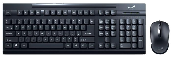 Клавиатура и мышь Genius KM-125 Black USB (фото modal 1)