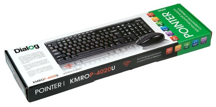 Клавиатура и мышь Dialog KMROP-4020U Black USB (фото modal 2)