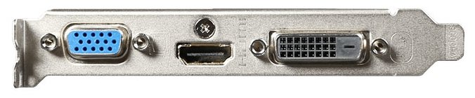 Видеокарта GIGABYTE GeForce GT 710 954Mhz PCI-E 2.0 2048Mb 1600Mhz 64 bit DVI HDMI HDCP (фото modal 4)