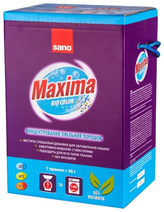 Стиральный порошок Sano Maxima Bio Color (фото modal 4)