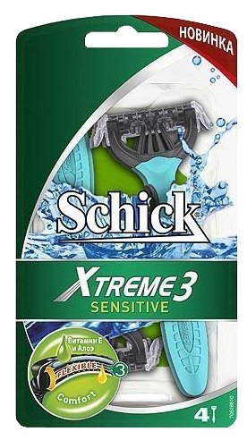 Бритвенный станок Schick Xtreme 3 Sensitive (фото modal 1)