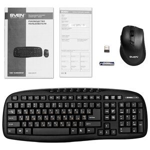Клавиатура и мышь SVEN KB-C3600W Black USB (фото modal nav 9)