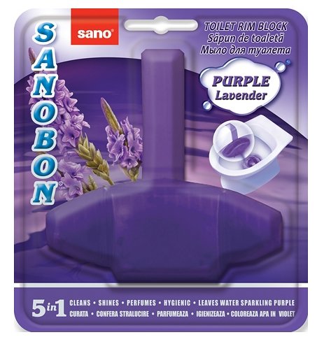 Sano подвеска для унитаза Sanobon Rim Block Purple lavender (фото modal 1)