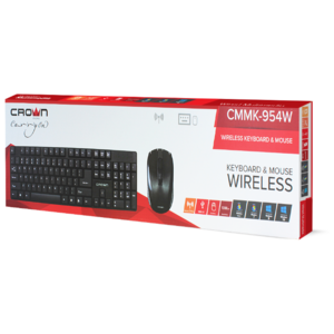 Клавиатура и мышь CROWN CMMK-954W Black USB (фото modal nav 7)