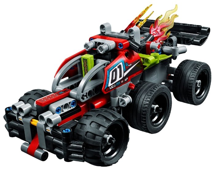 Конструктор LEGO Technic 42072 Зеленый гоночный автомобиль (фото modal 6)