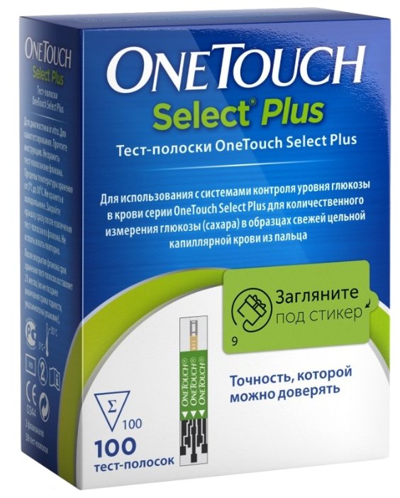 OneTouch тест-полоски Seleсt Plus (фото modal 1)
