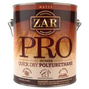Лак ZAR Pro Interior Quick Dry Polyurethane матовый (3.78 л) (фото modal nav 1)