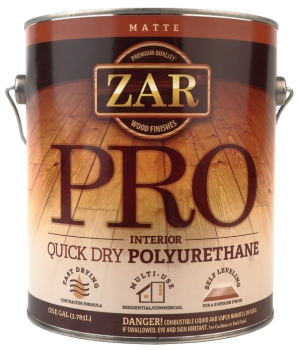 Лак ZAR Pro Interior Quick Dry Polyurethane матовый (3.78 л) (фото modal 1)