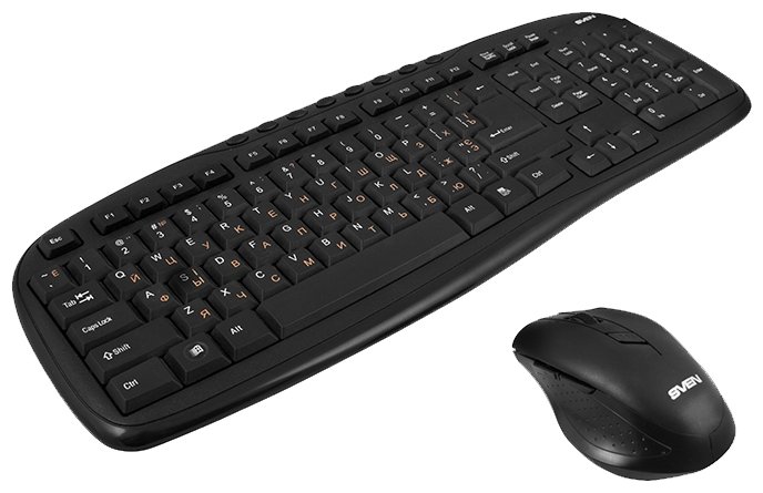 Клавиатура и мышь SVEN KB-C3600W Black USB (фото modal 2)