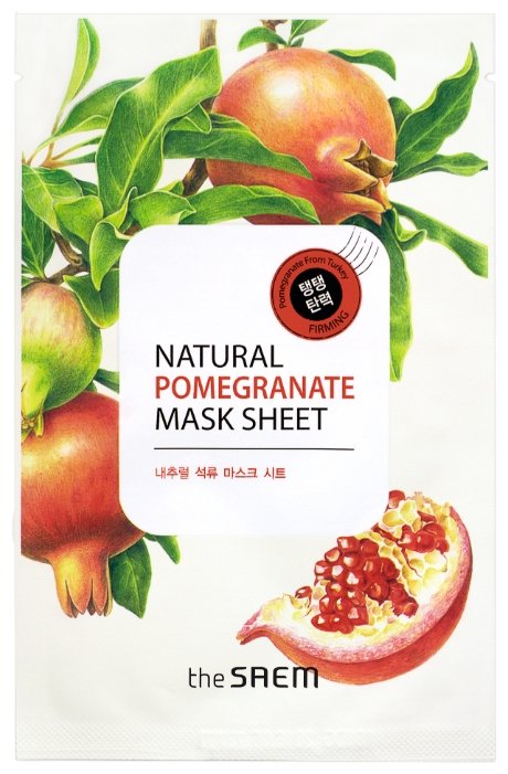 The Saem тканевая маска Natural Pomegranate (фото modal 1)