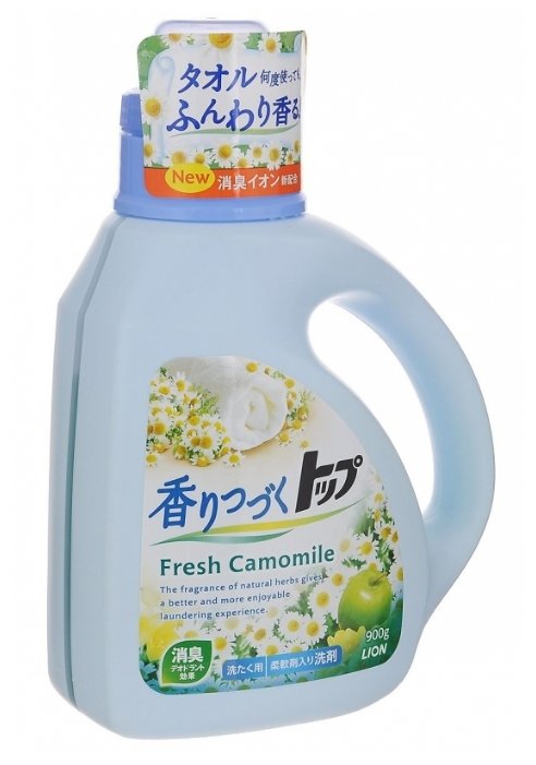 Жидкость для стирки Lion Top Fresh аромат ромашки и зеленого яблока (Япония) (фото modal 1)