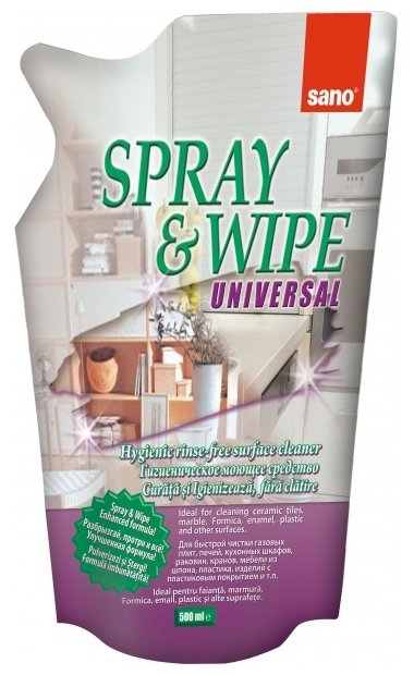 Универсальное чистящее средство Spray & Wipe Universal Sano (фото modal 4)