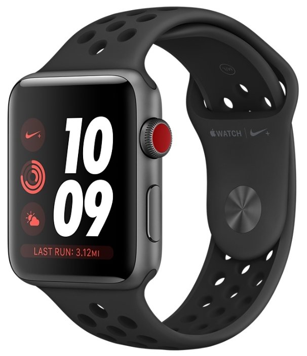 Часы Apple Watch Series 3 Cellular 42mm Aluminum Case with Nike Sport Band (фото modal 3)