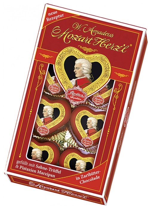 Набор конфет Reber W.Amadeus Mozart Herz'l 80 г (фото modal 1)