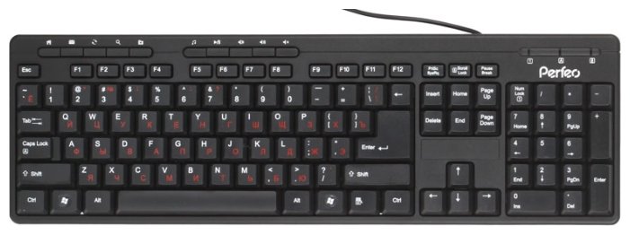 Клавиатура и мышь Perfeo PF-618/89 Black USB (фото modal 2)